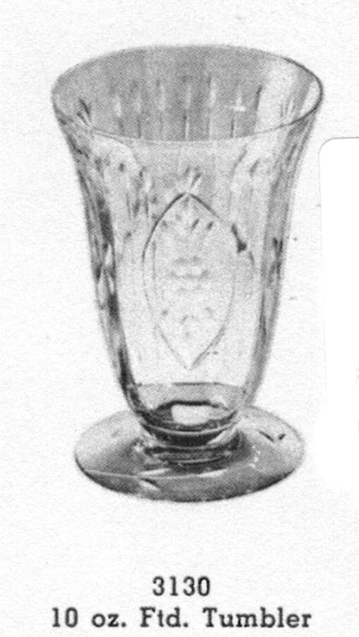 Wedding Rose 10 Oz Footed Tumbler by Cambridge-1
