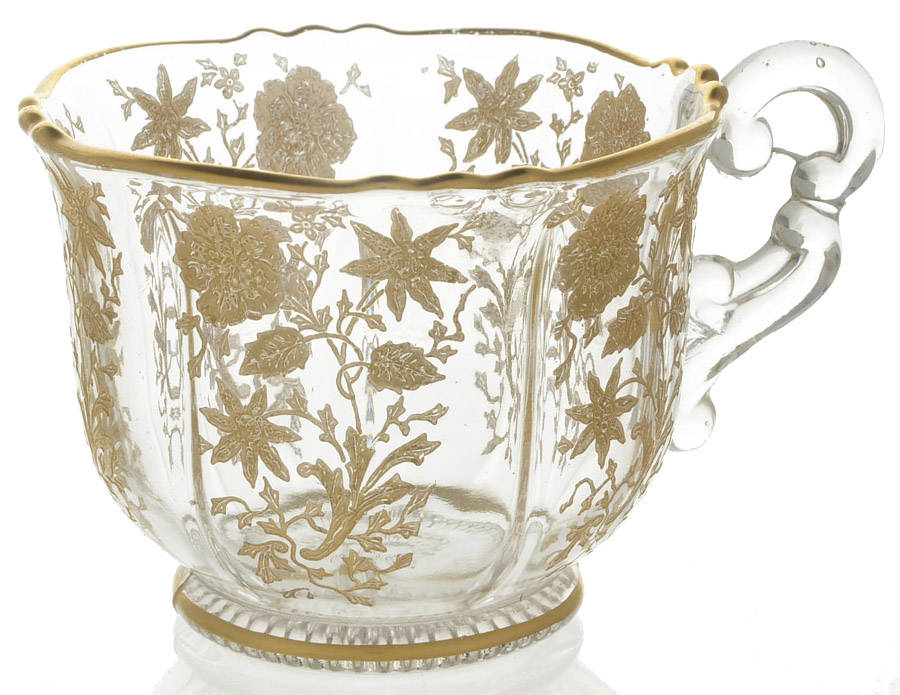 Wildflower (Stem 3121, Gold Encrusted) Martha/488 5 Oz Punch Cup by Cambridge-1