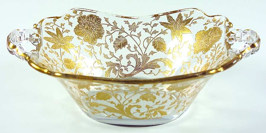 Wildflower (Stem 3121, Gold Encrusted) 3400/1181 Handled Bon Bon by Cambridge-1