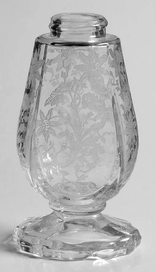 Wildflower Clear 3400/77 Footed Shaker, No Lid by Cambridge-1