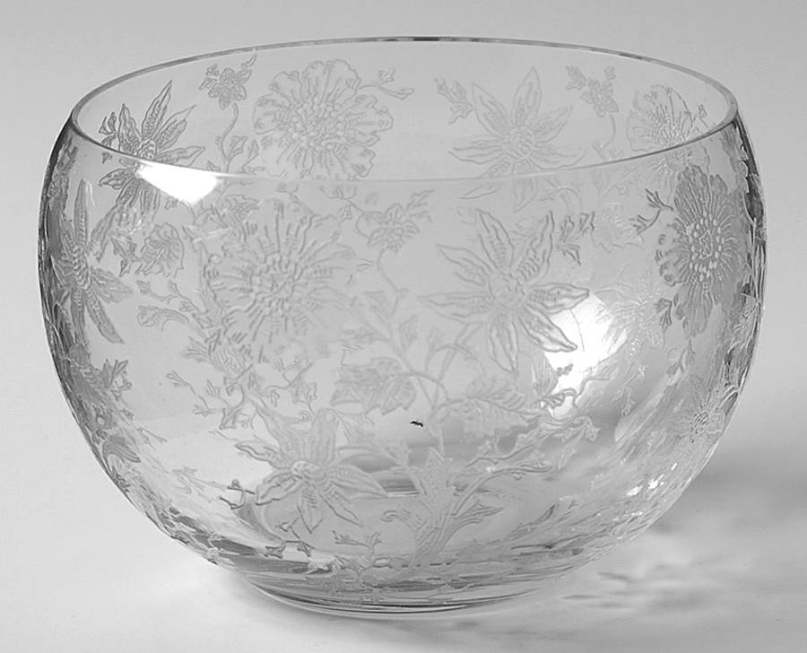 Wildflower Clear Mayonnaise Bowl Only by Cambridge-1