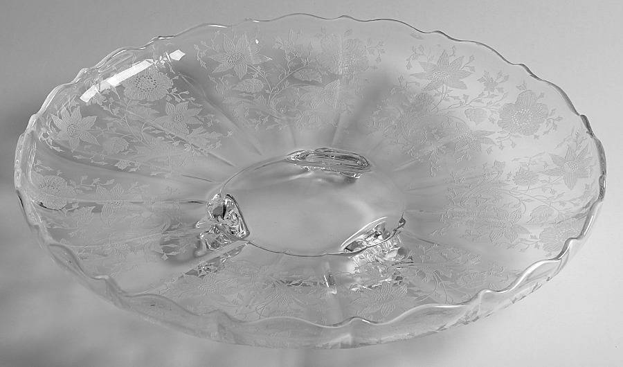 Wildflower Clear 12" 3-Toed Plate by Cambridge-1