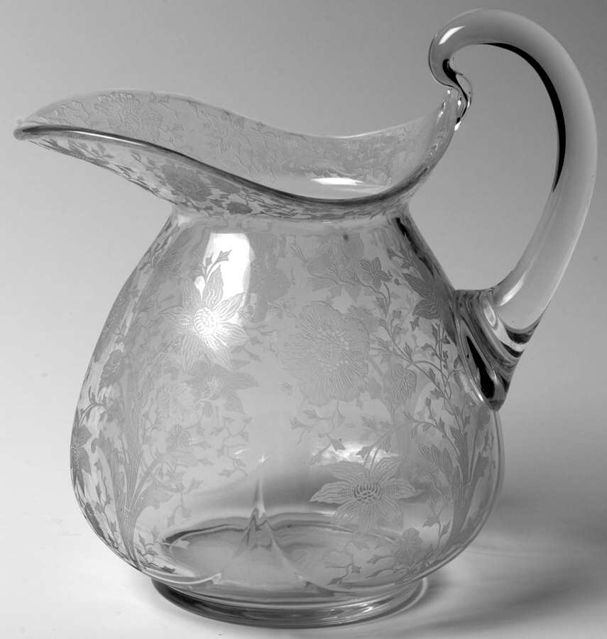 Wildflower Clear 76 Oz Doulton Pitcher by Cambridge-1