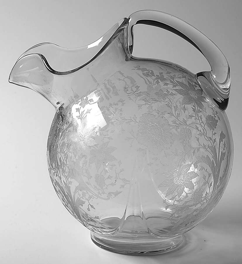Wildflower Clear Ball Jug by Cambridge-1