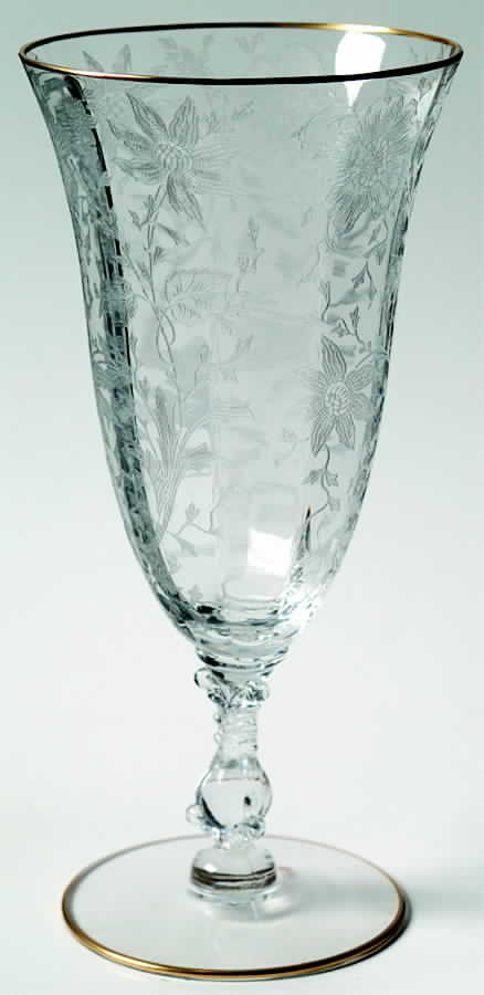 Wildflower Clear (Gold Trim, Stem 3121) Iced Tea by Cambridge-1