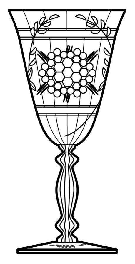 Winthrop Water Goblet by Cambridge-1