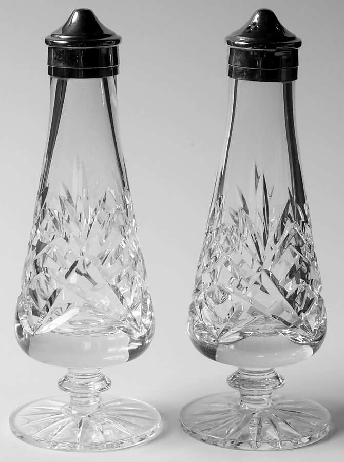 Sheelin Footed Salt and Pepper with Metal Lids by Cavan-1