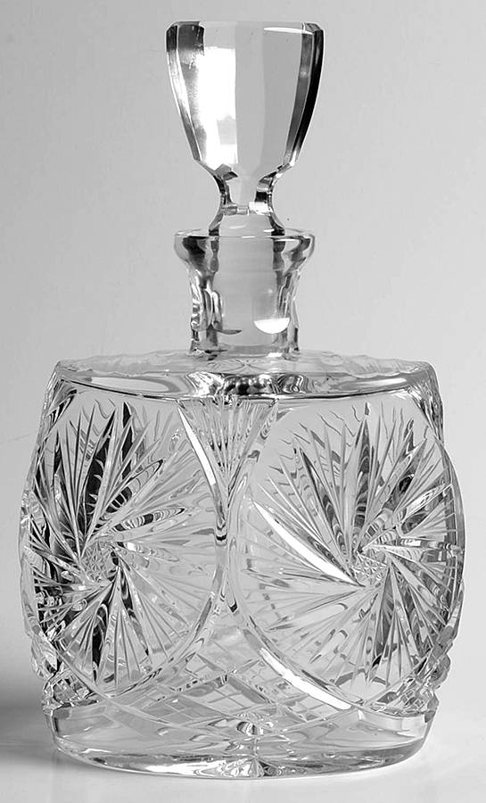 Adria Pinwheel Decanter & Stopper by Crystal Clear Industries-1