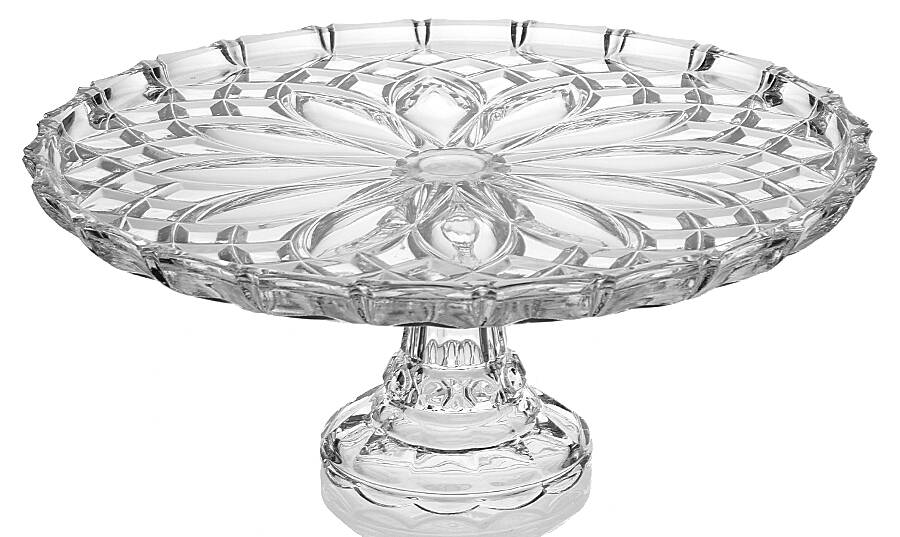 Essex Footed Cake Plate by Crystal Clear Industries-1