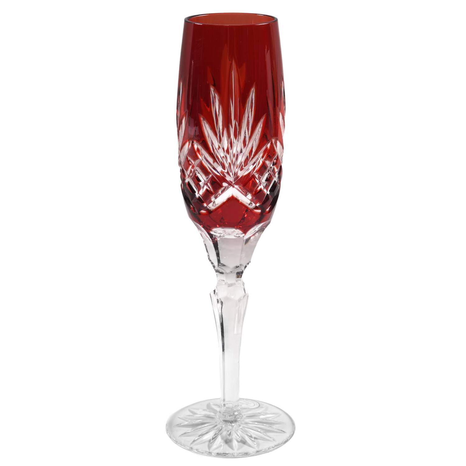 Essex Red Fluted Champagne by Crystal Clear Industries-1