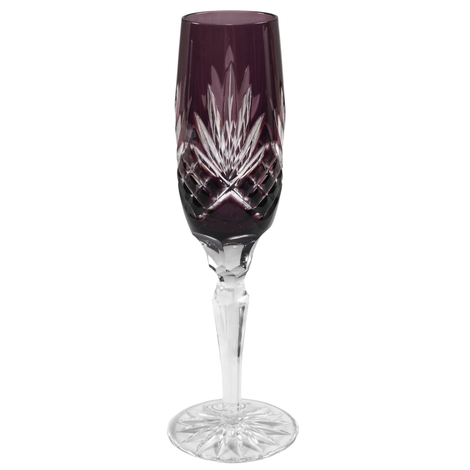 Essex Amethyst Fluted Champagne by Crystal Clear Industries-1