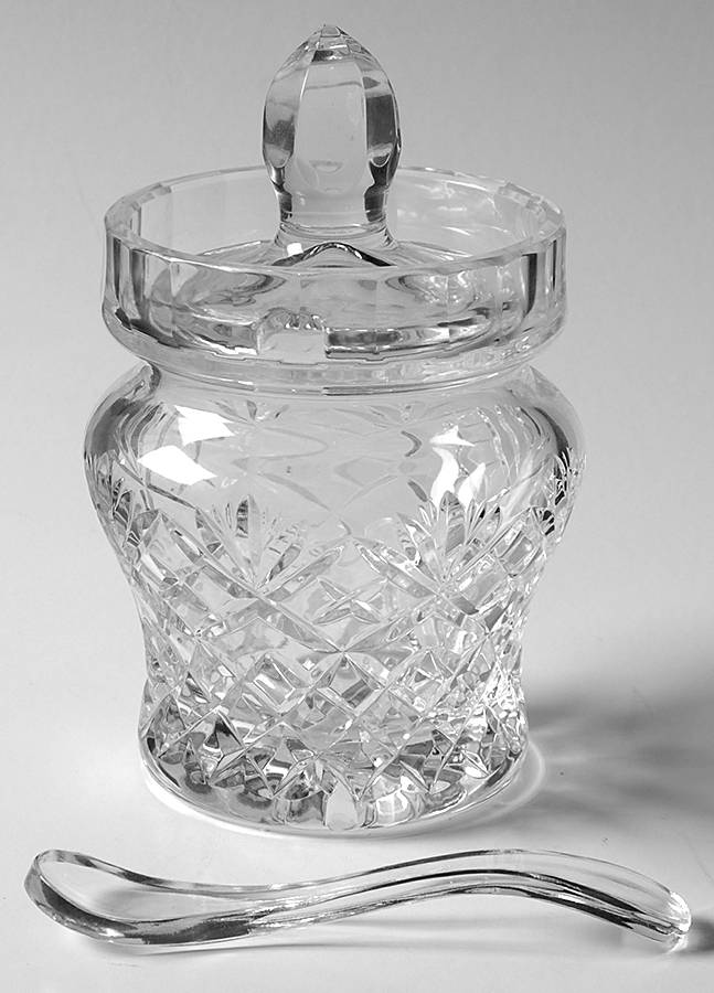 Essex Jam/Jelly with Lid and Spoon by Crystal Clear Industries-1