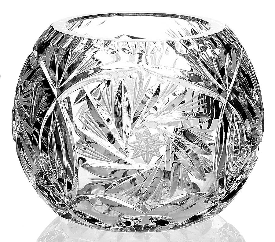 Monica Pinwheel 3" Rose Bowl by Crystal Clear Industries-1