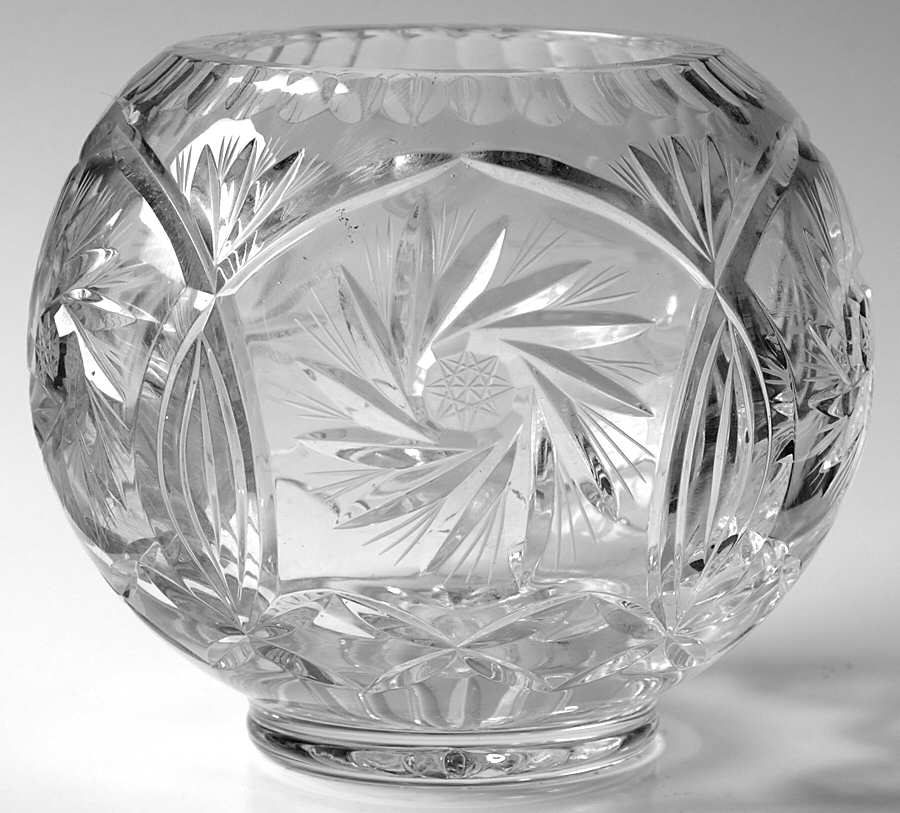 Monica Pinwheel 5" Rose Bowl by Crystal Clear Industries-1