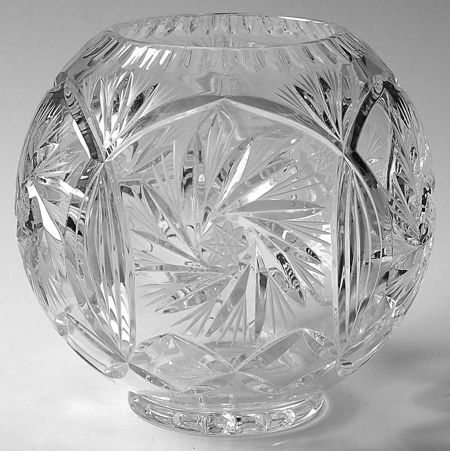 Monica Pinwheel 6" Rose Bowl by Crystal Clear Industries-1
