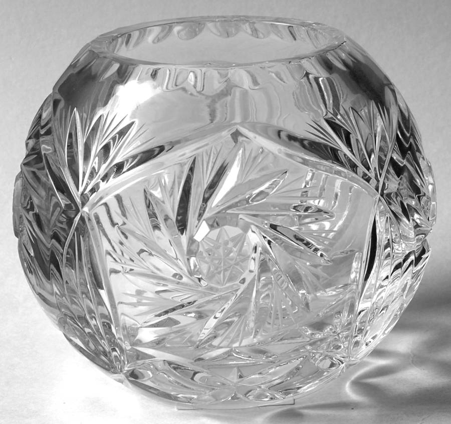Monica Pinwheel 4" Rose Bowl by Crystal Clear Industries-1