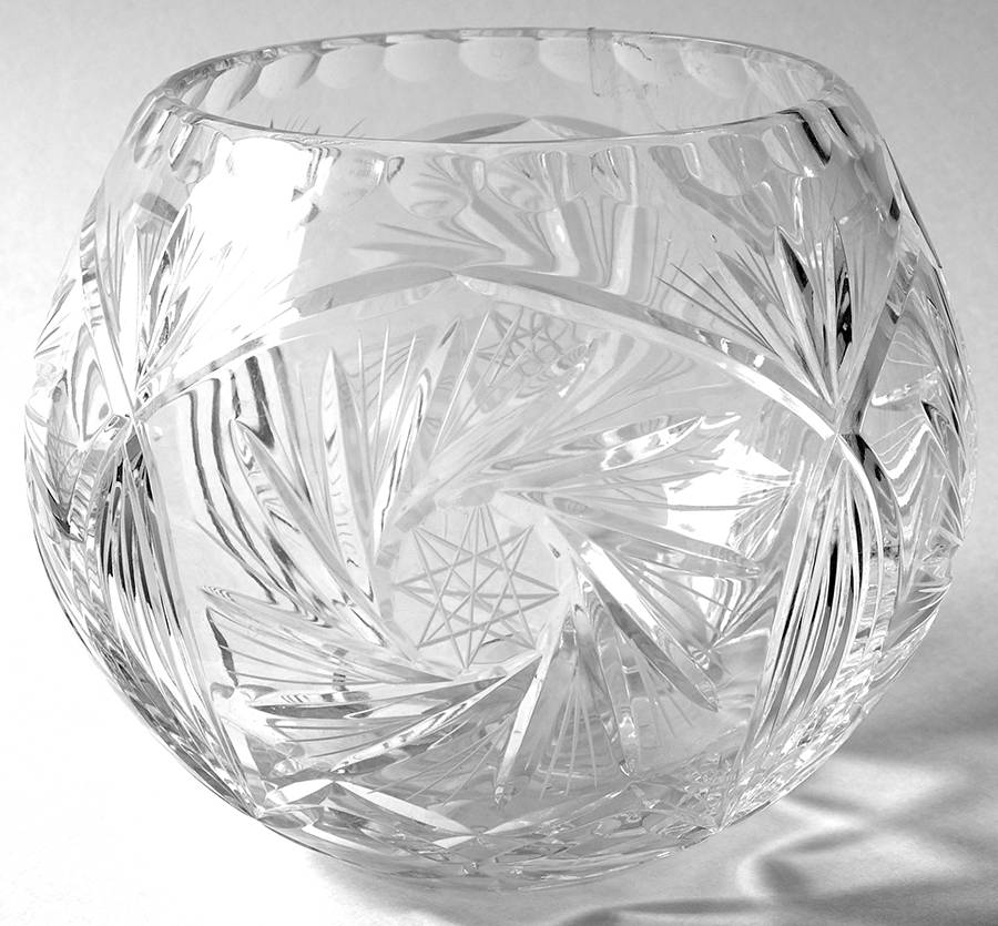 Monica Pinwheel 5" Rose Bowl by Crystal Clear Industries-1
