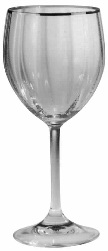 Provence Gold Water Goblet by Crystal Clear Industries-1