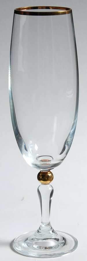 Sara Gold Fluted Champagne by Crystal Clear Industries-1