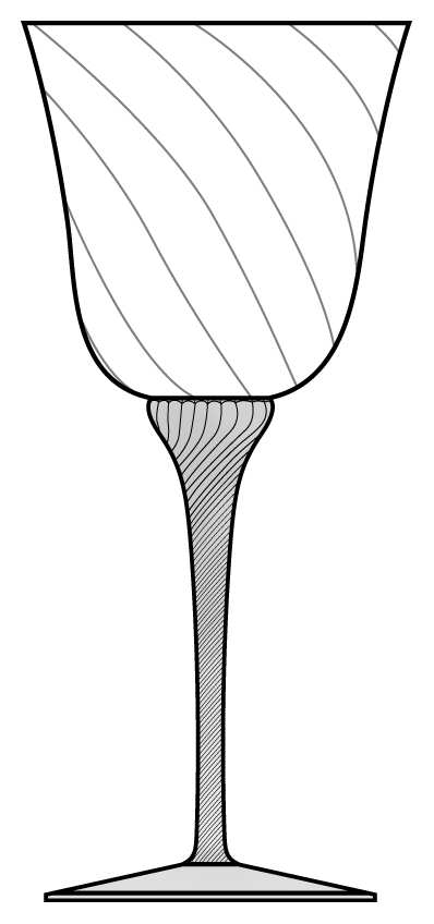 Valerie Frosted Water Goblet by Crystal Clear Industries-1