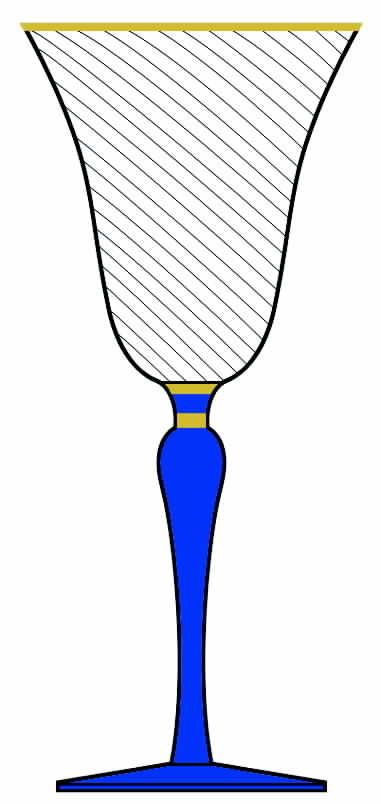 Azure Royal Water Goblet by Christian Dior-1