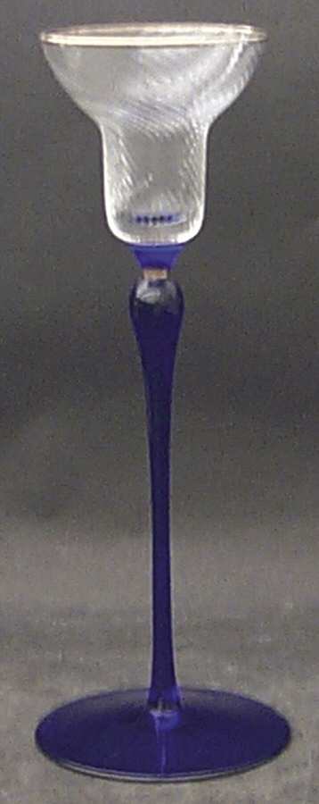 Azure Royal 9" Single Light Candlestick by Christian Dior-1