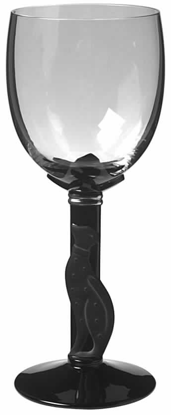 Casablanca (Black Stem) Water Goblet by Christian Dior-1