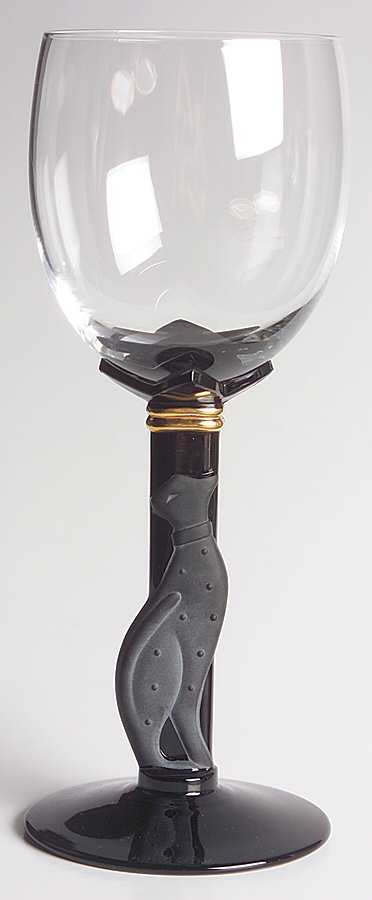 Casablanca (Black Stem) Wine Glass by Christian Dior-1