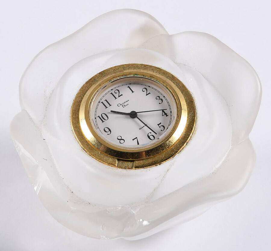 Dior Rose Mini Quartz Clock by Christian Dior-1