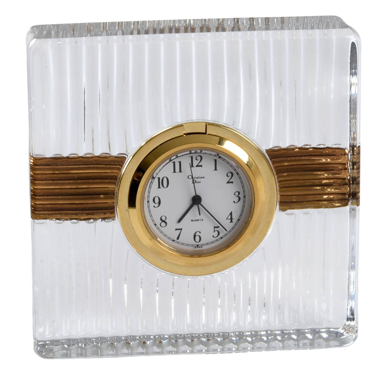 Gaudron Gold Mini Quartz Clock by Christian Dior-1