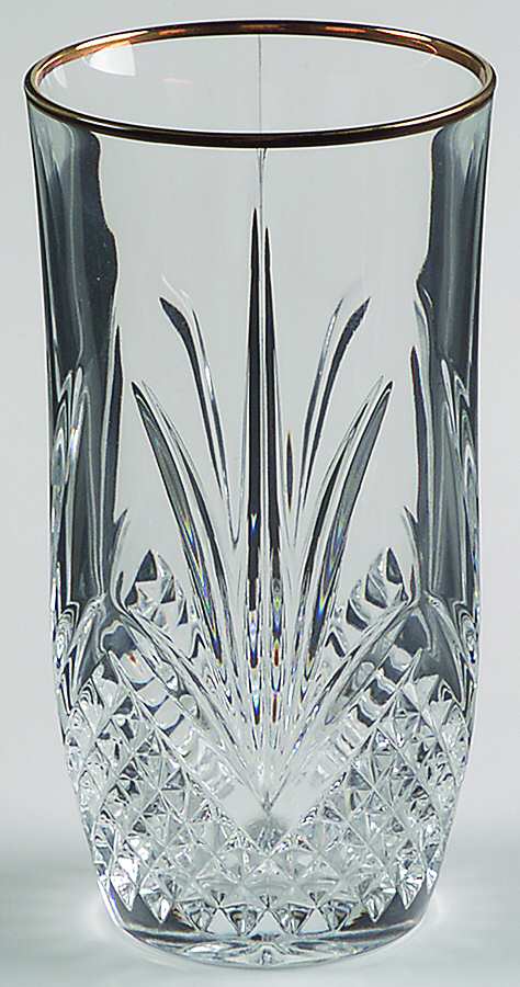 Salzburg Gold Highball Glass by Cristal de Flandre-1