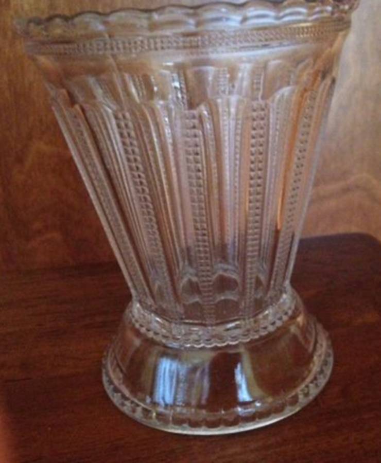 Beaded Panels Open Spooner by Crystal Glass -1