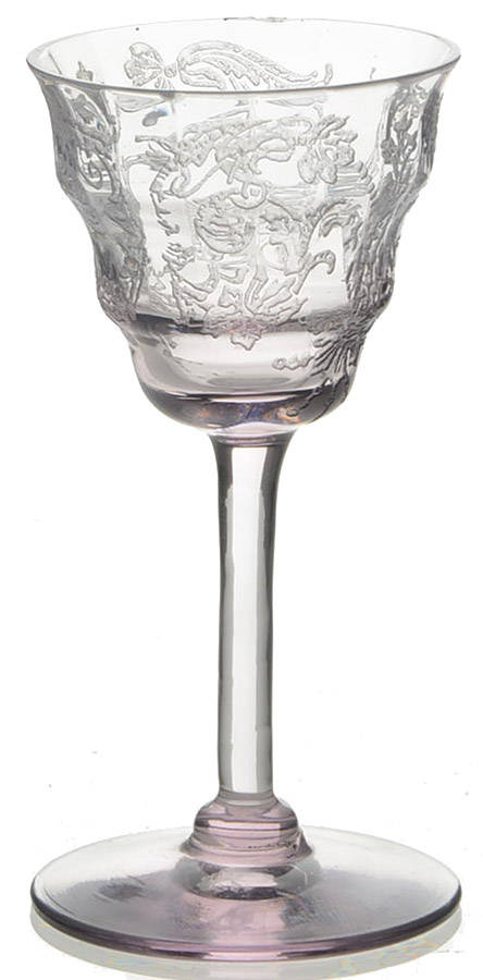 Balda Lavender Cordial Glass by Central Glass Works-1