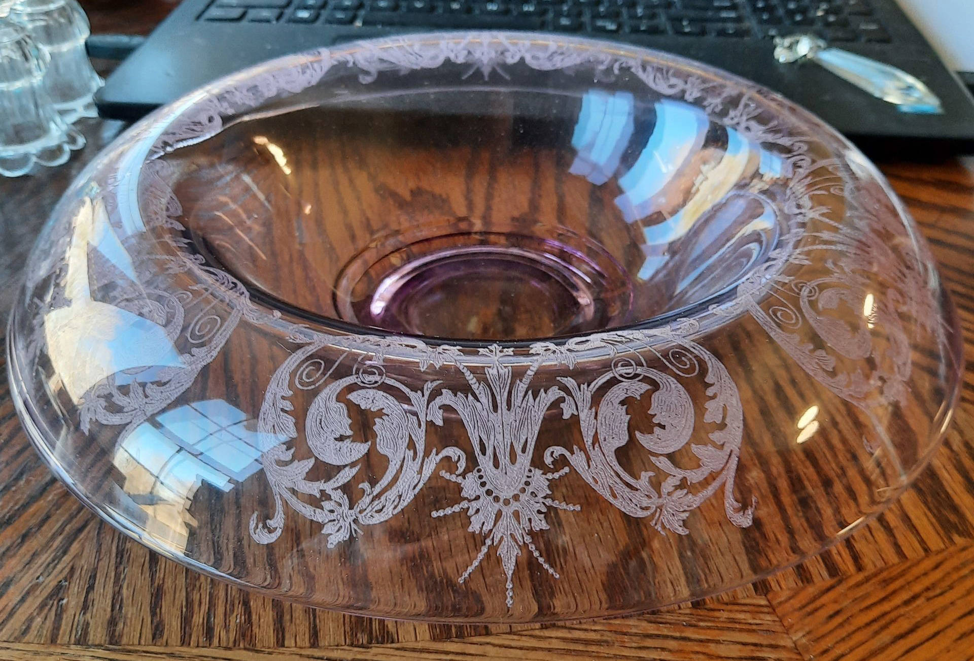 Balda Lavender 11" Rolled Edge Bowl by Central Glass Works-1