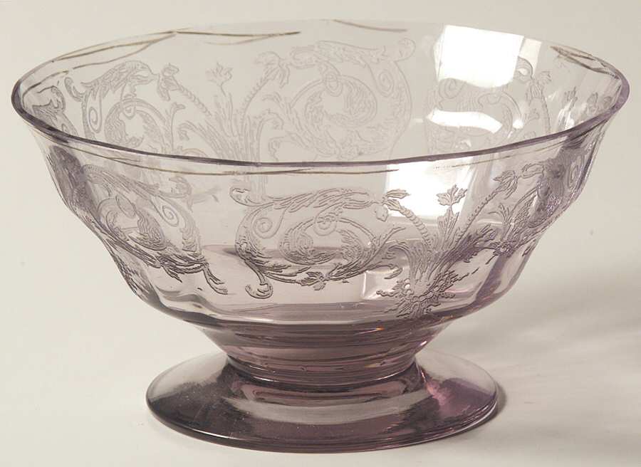 Balda Lavender Footed Dessert by Central Glass Works-1