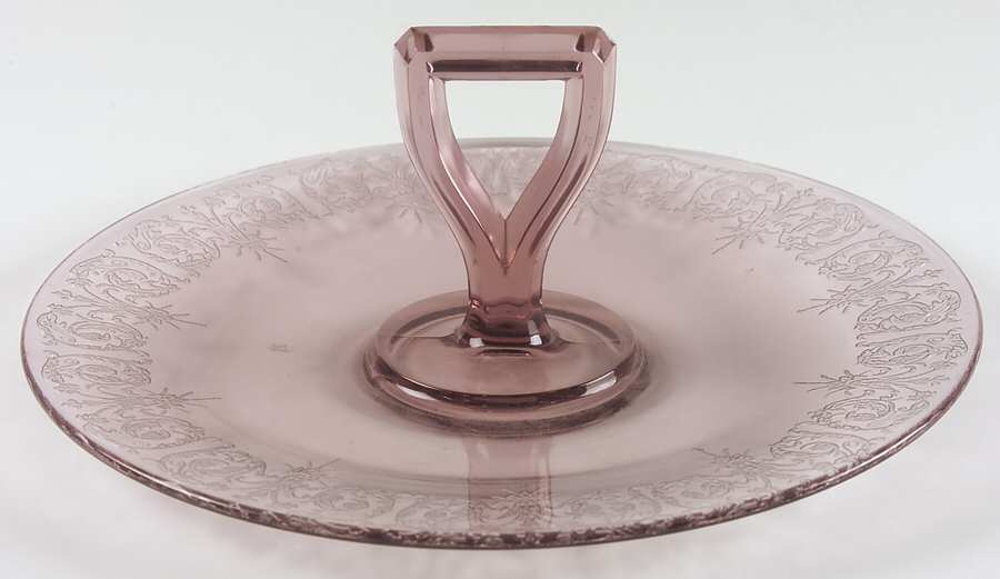 Balda Lavender Center Handle Tray by Central Glass Works-1