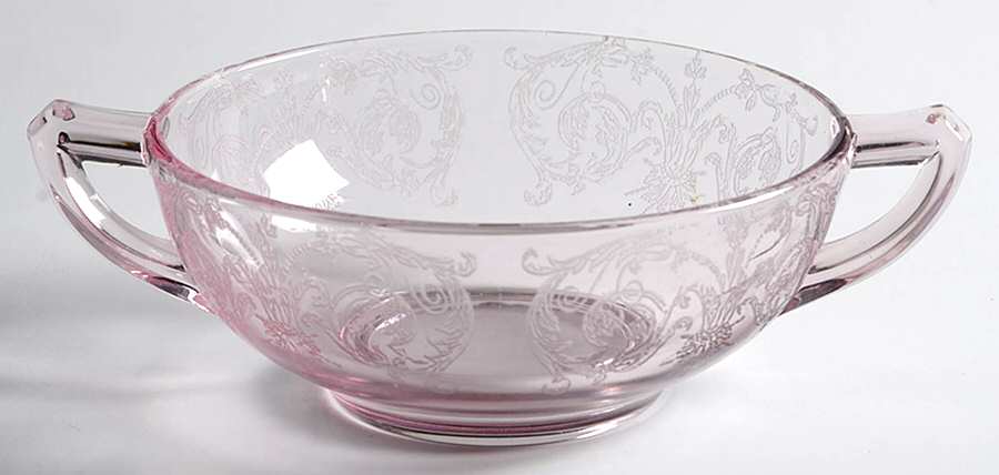 Balda Lavender Flat Cream Soup Bowl Only by Central Glass Works-1