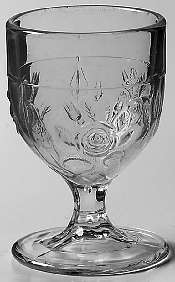 Cabbage Rose (Pattern) Egg Cup by Central Glass Works-1