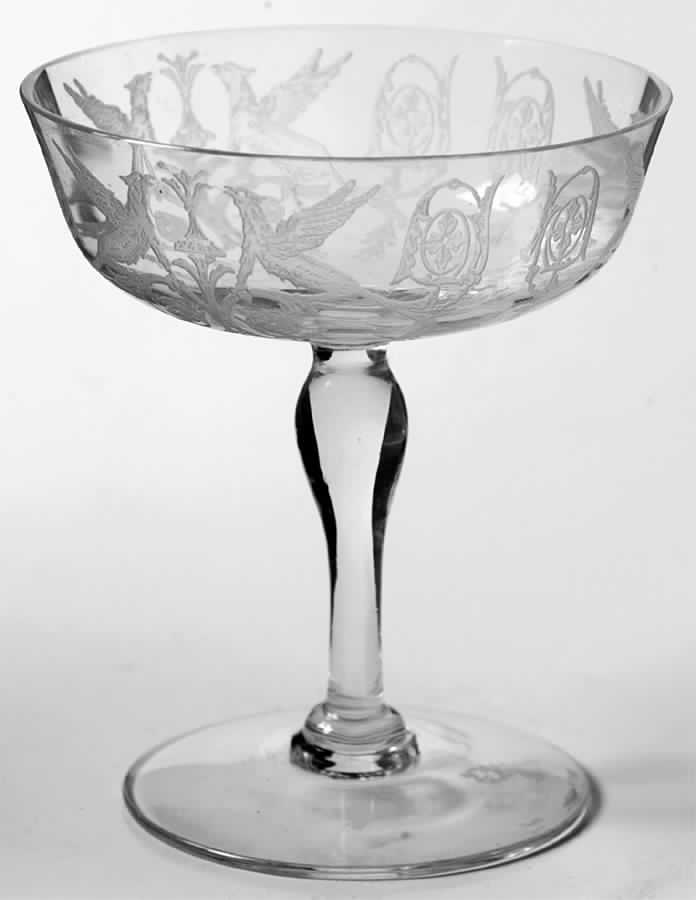 Harding Clear (Stem 780) Low Sherbet by Central Glass Works-1