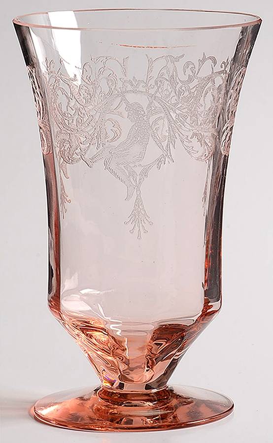 Morgan Pink (Stem 1426) 8 Oz Footed Tumbler by Central Glass Works-1