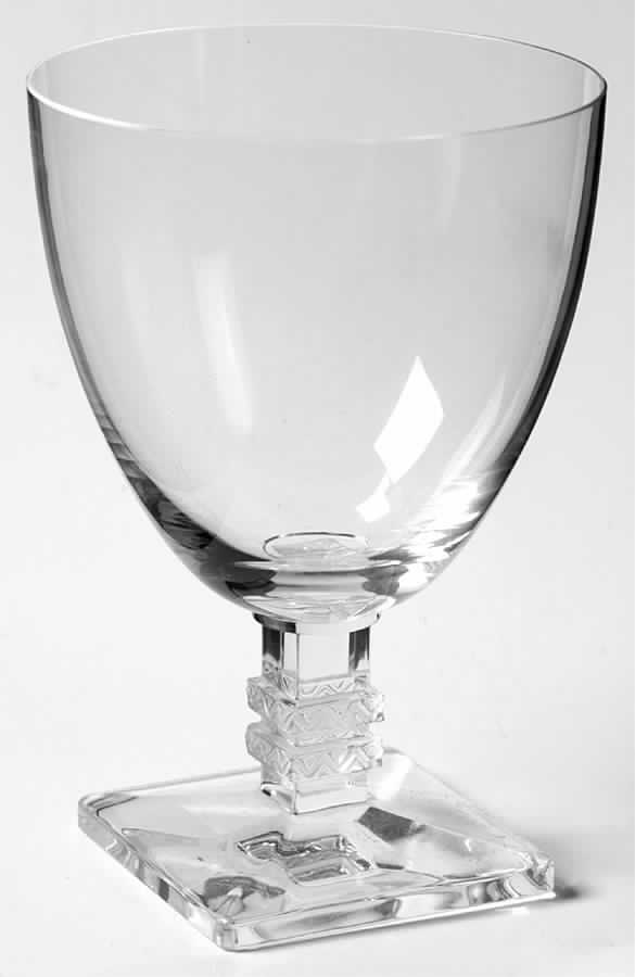 Argos (Square Stem) Water Goblet by Lalique-1