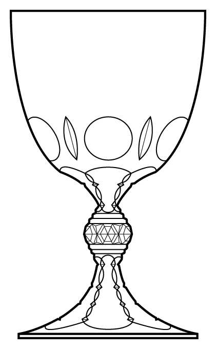 Chambord Water Goblet by Lalique-1