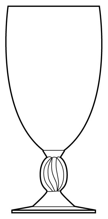 Frejus Water Goblet by Lalique-1