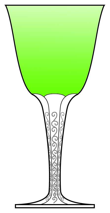 Treves Chartreuse Water Goblet by Lalique-1