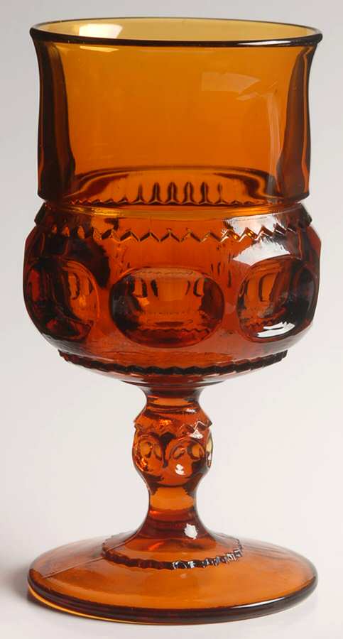 Color Crown Amber (Dark) Water Goblet by Colony-1