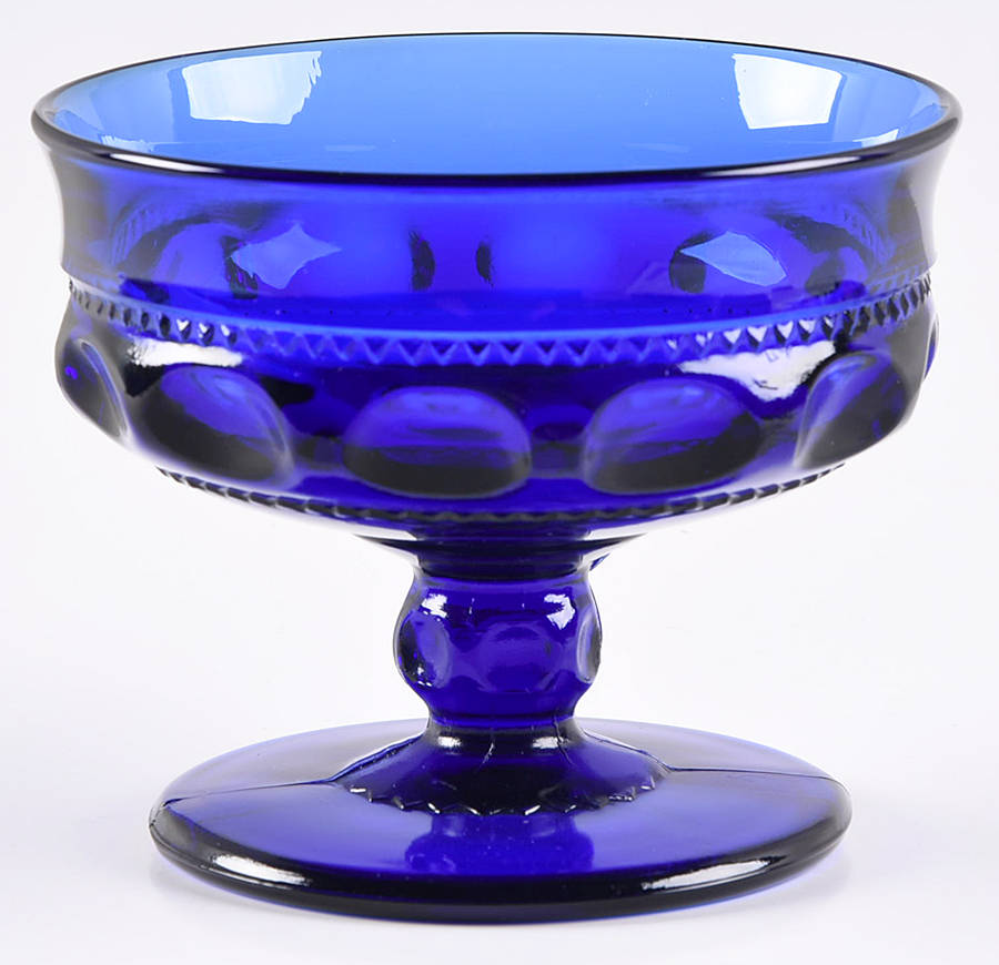 Color Crown Cobalt Champagne/Tall Sherbet by Colony-1