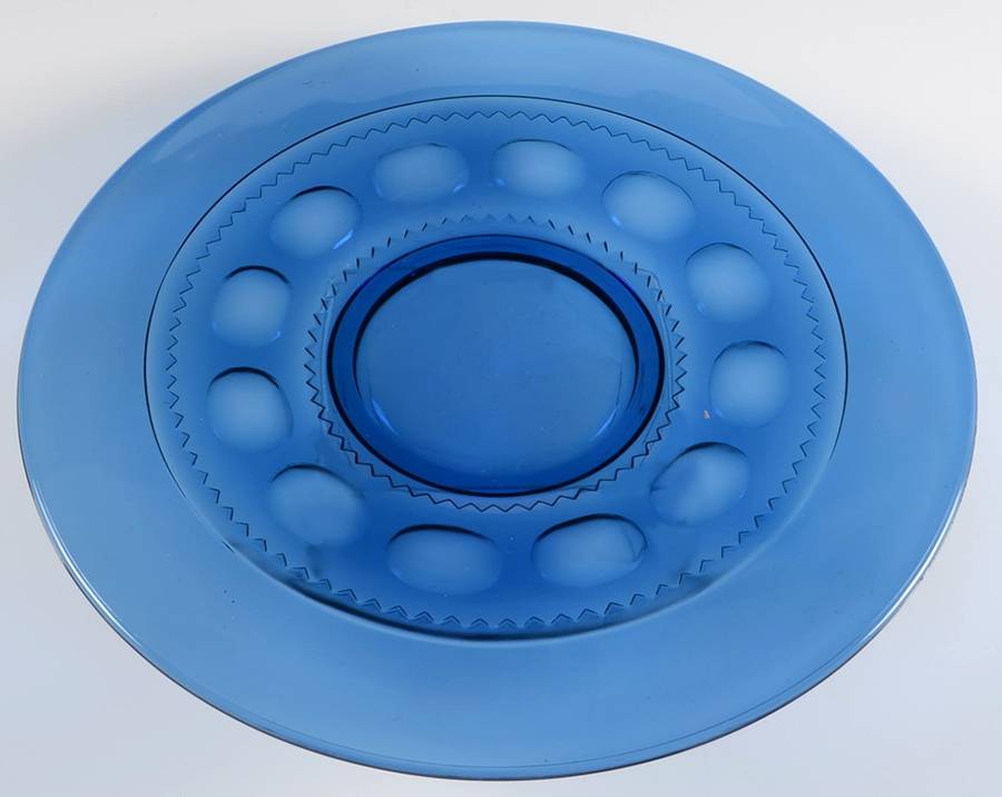 Color Crown Cobalt Torte Plate by Colony-1