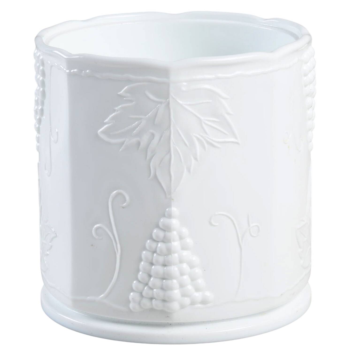 Harvest Milk Glass Large Canister No Lid by Colony-1