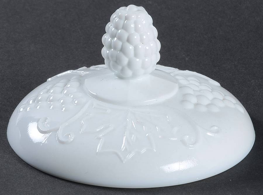 Harvest Milk Glass Lid for Small Canister by Colony-1