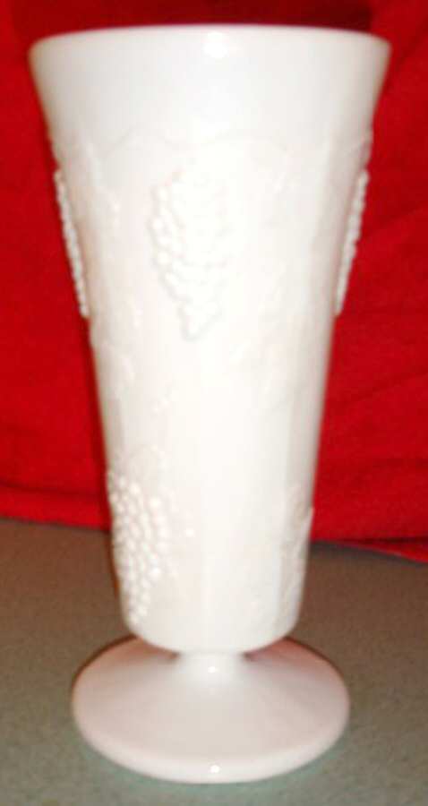Harvest Milk Glass 6" Flower Vase by Colony-1